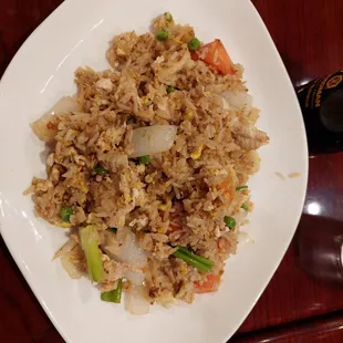 Chicken fried rice.