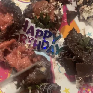 Mush Strawberry's &amp; moldy cake