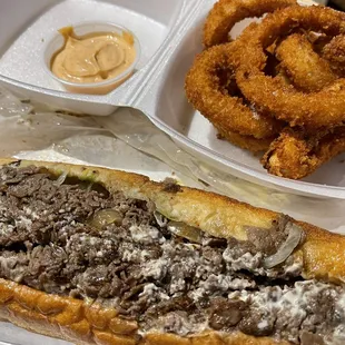 Cheesesteak Hoagie Onion Rings