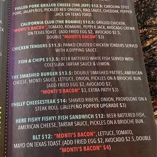 Menu (pt. 3)