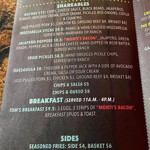 Menu (pt. 1)