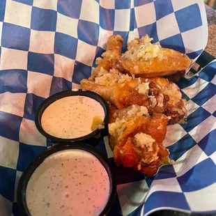 Garlic Parmesan fries with ranch