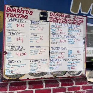 Updated Menu (Jan. 2025)