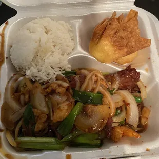 24. Mongolian Triple Delight Lunch Combo