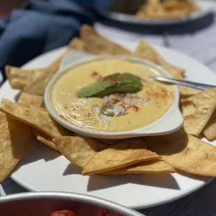 Crab avocado queso