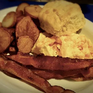 2 Egg Breakfast with biscuit and bacon