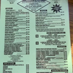 Updated Menu Prices Nov 2021