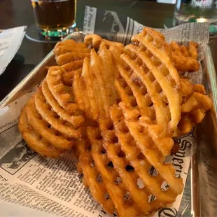 Side of waffle fries