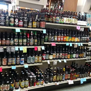  wide selection of beer