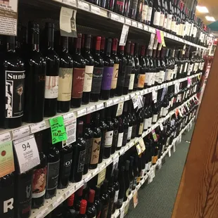  large selection of wine