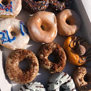 dozen assorted donuts