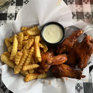 5 Wings, Fries, and Drink Lunch Special