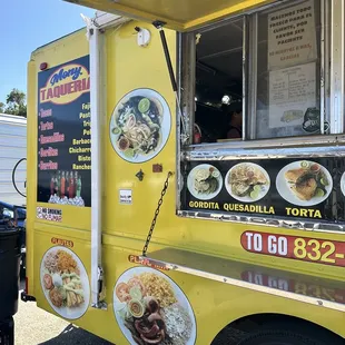 truck and menu