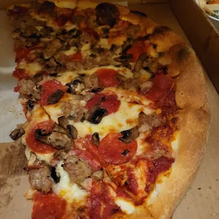 Half a Monza with no bell peppers