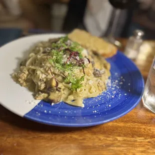 Porcini and Sausage Fettuccine (To die for)  Absolutely delicious