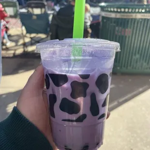 Ube with boba