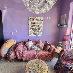 Comfy places to sit