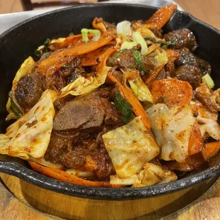 Blood Sausage Stir Fry