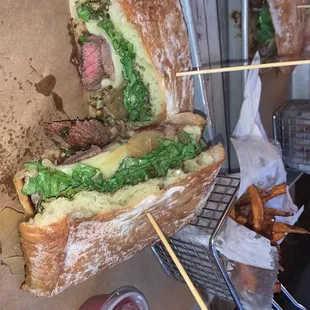 NEW Steak Sandwich and Sweet Potato Fries