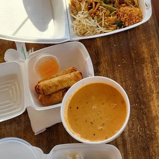 Pad Thai and Penang Curry
