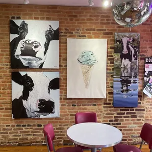 Disco ball and cute decorations