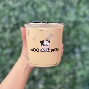 Green Milk Tea with boba