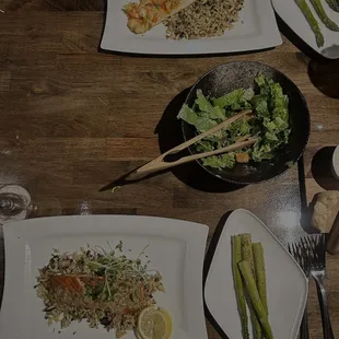 Salmon and red snapper