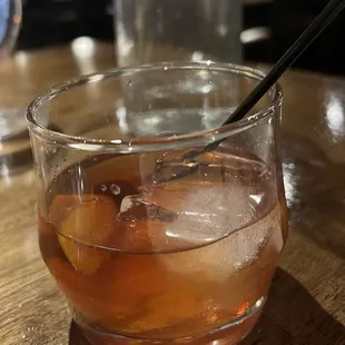 Old Fashioned -- husband said it was great, but definitely marked up quite a bit! $16