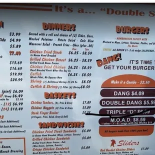 Moo moo Menu