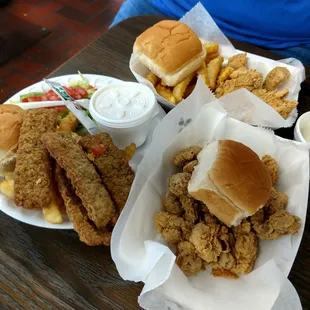 oysters and mussels, shellfish, oysters, food, mussels