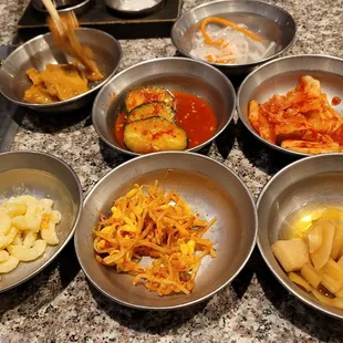 a variety of dishes