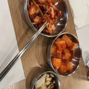 Kimchi and radish