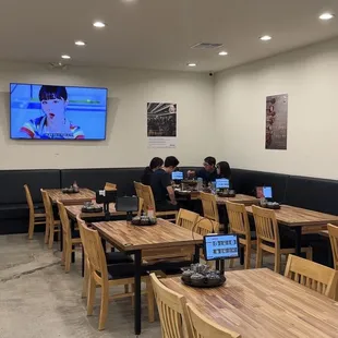 interior, sushi and sashimi