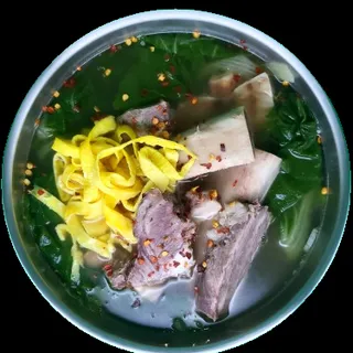 Beef Rib Soup with Cabbage /