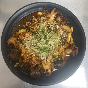 soondae + Fried Webfoot Octopus