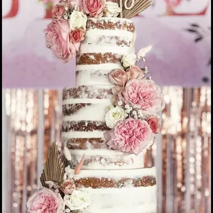 3-Tier naked cake