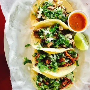 Tacos pastor,azada,carnitas