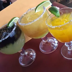 Margaritas:flavor,lime and more.