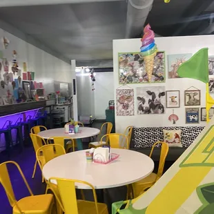 the interior of a restaurant