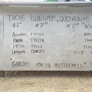 the price of tacos