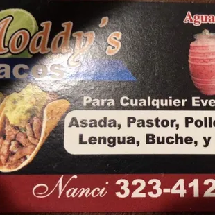 a menu for a mexican restaurant