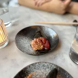 Spicy tuna hand roll