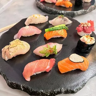 various types of sushi