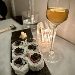OSSETRA CAVIAR &amp; OTORO &amp; SHAVED BLACK TRUFFLE RICE LAGER