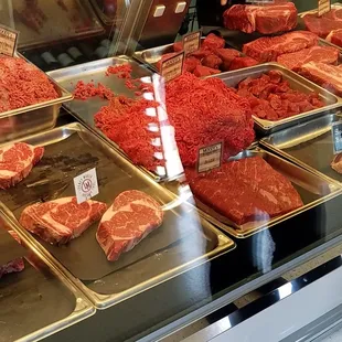 steaks and ground beef