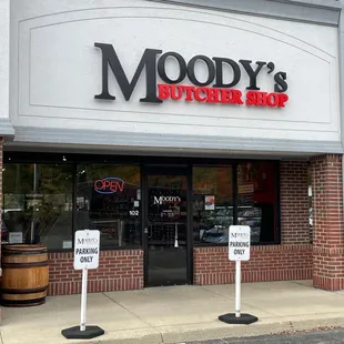 the front of the store