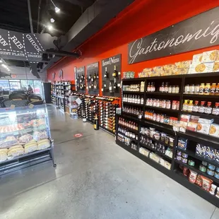 the inside of the store