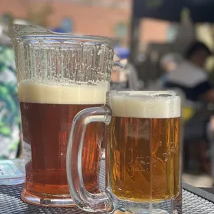 Pitcher of beer