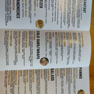 Lots of delicious options in the menu