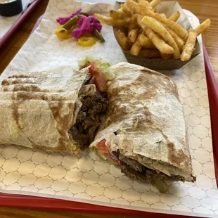 Beef Shwarma Wrap
